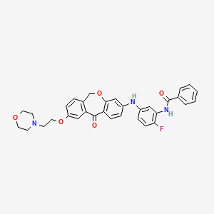 N-[2-Fluoro-5-({9-[2-(Morpholin-4-Yl)ethoxy]-11-Oxo-6,11-Dihydrodibenzo[b,E]oxepin-3-Yl}amino)phenyl]benzamide