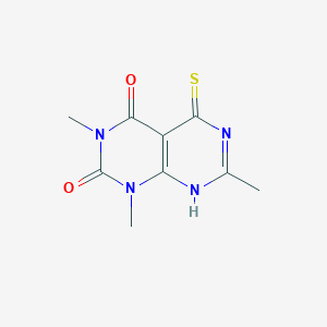 5-mercapto-1,3,7-trimethylpyrimido[4,5-{d}]pyrimidine-2,4(1{H},3{H})-dione