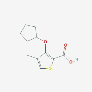 3-(Cyclopentyloxy)-4-methylthiophene-2-carboxylic acid