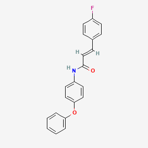 molecular formula C21H16FNO2 B14804627 (2E)-3-(4-fluorophenyl)-N-(4-phenoxyphenyl)prop-2-enamide 