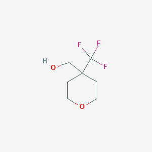 molecular formula C7H11F3O2 B1480464 (4-(trifluoromethyl)tetrahydro-2H-pyran-4-yl)methanol CAS No. 2091636-03-0