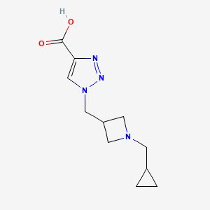 1-((1-(cyclopropylmethyl)azetidin-3-yl)methyl)-1H-1,2,3-triazole-4-carboxylic acid