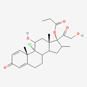 molecular formula C25H33ClO6 B14804651 Beclomethasone-17-monopropionate;17-BMP 