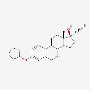 (13S,17R)-3-cyclopentyloxy-17-ethynyl-13-methyl-7,8,9,11,12,14,15,16-octahydro-6H-cyclopenta[a]phenanthren-17-ol