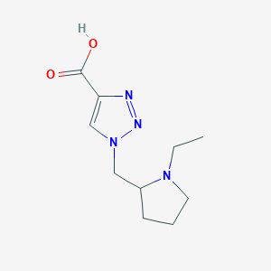 1-((1-ethylpyrrolidin-2-yl)methyl)-1H-1,2,3-triazole-4-carboxylic acid