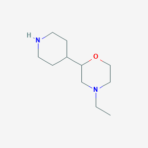 molecular formula C11H22N2O B1480470 4-Ethyl-2-(piperidin-4-yl)morpholine CAS No. 2092814-41-8