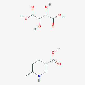 2,3-Dihydroxybutanedioic acid;methyl 6-methylpiperidine-3-carboxylate