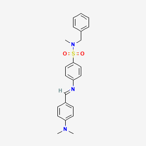 N-benzyl-4-({(E)-[4-(dimethylamino)phenyl]methylidene}amino)-N-methylbenzenesulfonamide