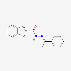 N'-[(1E)-1-phenylethylidene]-1-benzofuran-2-carbohydrazide