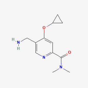 5-(Aminomethyl)-4-cyclopropoxy-N,N-dimethylpicolinamide