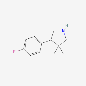 molecular formula C12H14FN B1480478 7-(4-Fluorophenyl)-5-azaspiro[2.4]heptane CAS No. 2098040-85-6