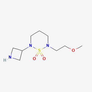 molecular formula C9H19N3O3S B1480482 2-(Azetidin-3-yl)-6-(2-methoxyethyl)-1,2,6-thiadiazinane 1,1-dioxide CAS No. 2097952-88-8
