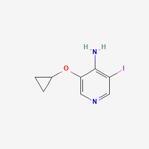 3-Cyclopropoxy-5-iodopyridin-4-amine