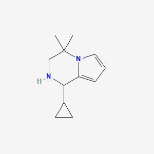 1-Cyclopropyl-4,4-dimethyl-1,2,3,4-tetrahydropyrrolo[1,2-a]pyrazine