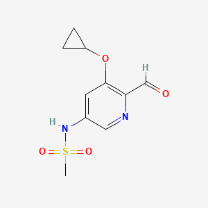 N-(5-Cyclopropoxy-6-formylpyridin-3-YL)methanesulfonamide