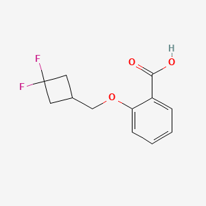 molecular formula C12H12F2O3 B1480488 2-((3,3-二氟环丁基)甲氧基)苯甲酸 CAS No. 2025502-87-6