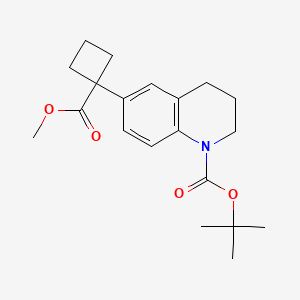 tert-Butyl 6-(1-(methoxycarbonyl)cyclobutyl)-3,4-dihydroquinoline-1(2H)-carboxylate