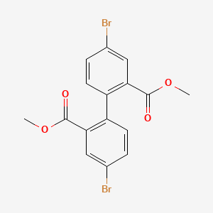 molecular formula C16H12Br2O4 B14804890 Dimethyl 4,4'-dibromo-[1,1'-biphenyl]-2,2'-dicarboxylate 