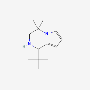 molecular formula C13H22N2 B1480492 1-(Tert-butyl)-4,4-dimethyl-1,2,3,4-tetrahydropyrrolo[1,2-a]pyrazine CAS No. 2091168-27-1