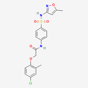 2-(4-chloro-2-methylphenoxy)-N-{4-[(5-methyl-1,2-oxazol-3-yl)sulfamoyl]phenyl}acetamide