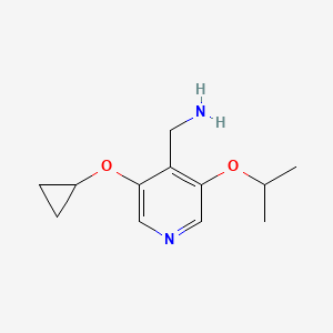 (3-Cyclopropoxy-5-isopropoxypyridin-4-YL)methanamine