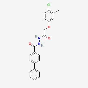 N'-[2-(4-chloro-3-methylphenoxy)acetyl]biphenyl-4-carbohydrazide