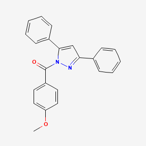 (3,5-diphenyl-1H-pyrazol-1-yl)(4-methoxyphenyl)methanone