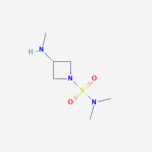 molecular formula C6H15N3O2S B1480499 N,N-dimethyl-3-(methylamino)azetidine-1-sulfonamide CAS No. 2090293-51-7