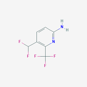 2-Pyridinamine, 5-(difluoromethyl)-6-(trifluoromethyl)-