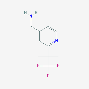 (2-(1,1,1-Trifluoro-2-methylpropan-2-yl)pyridin-4-yl)methanamine