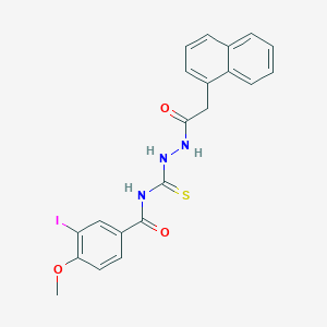 3-iodo-4-methoxy-N-{[2-(naphthalen-1-ylacetyl)hydrazinyl]carbonothioyl}benzamide