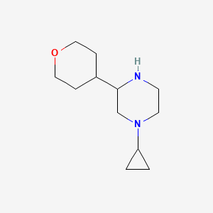 1-cyclopropyl-3-(tetrahydro-2H-pyran-4-yl)piperazine