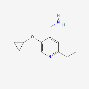 (5-Cyclopropoxy-2-isopropylpyridin-4-YL)methanamine