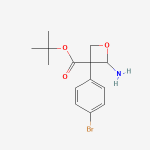 Tert-butyl 2-amino-3-(4-bromophenyl)oxetane-3-carboxylate