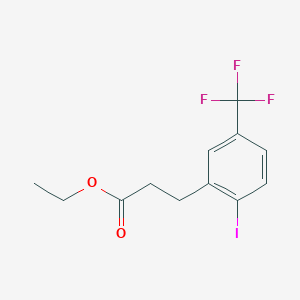 Ethyl 3-(2'-iodo-5'-(trifluoromethyl)phenyl)propionate