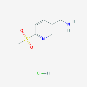(6-(Methylsulfonyl)pyridin-3-yl)methanamine hydrochloride