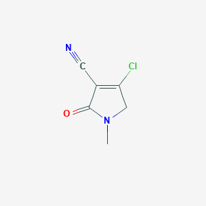 4-chloro-1-methyl-2-oxo-2,5-dihydro-1H-pyrrole-3-carbonitrile