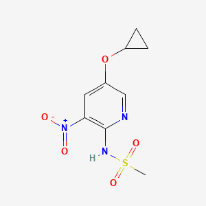 N-(5-Cyclopropoxy-3-nitropyridin-2-YL)methanesulfonamide