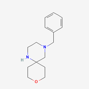 molecular formula C15H22N2O B1480518 4-Benzyl-9-oxa-1,4-diazaspiro[5.5]undecane CAS No. 1908469-64-6
