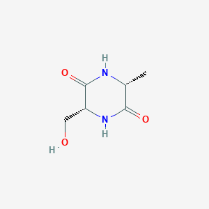 (3R,6R)-3-(Hydroxymethyl)-6-methylpiperazine-2,5-dione