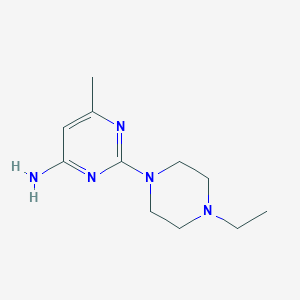 molecular formula C11H19N5 B14805202 2-(4-Ethylpiperazin-1-yl)-6-methylpyrimidin-4-amine 