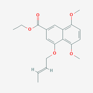 2-Naphthalenecarboxylic acid,4-(2-buten-1-yloxy)-5,8-dimethoxy-,ethyl ester