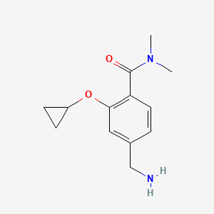 4-(Aminomethyl)-2-cyclopropoxy-N,N-dimethylbenzamide