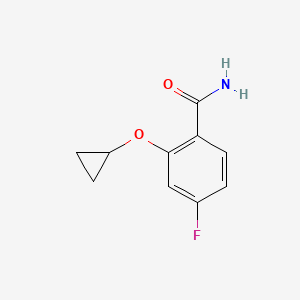 2-Cyclopropoxy-4-fluorobenzamide