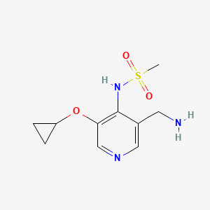 N-(3-(Aminomethyl)-5-cyclopropoxypyridin-4-YL)methanesulfonamide