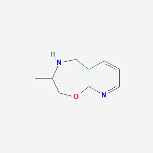 molecular formula C9H12N2O B1480525 3-Methyl-2,3,4,5-tetrahydropyrido[3,2-f][1,4]oxazepine CAS No. 2091617-64-8
