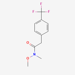 N-Methoxy-N-methyl-2-(4-(trifluoromethyl)phenyl)acetamide