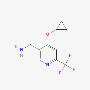 (4-Cyclopropoxy-6-(trifluoromethyl)pyridin-3-YL)methanamine