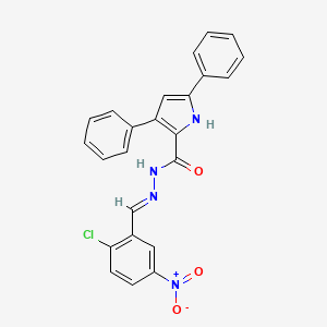 N'-(2-chloro-5-nitrobenzylidene)-3,5-diphenyl-1H-pyrrole-2-carbohydrazide