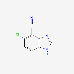 5-Chloro-1H-benzo[d]imidazole-4-carbonitrile